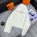 HERMES 25S REVERSIBLE SHORT CASERE HOODED COAT 012