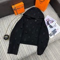 HERMES 25S REVERSIBLE SHORT CASERE HOODED COAT 013