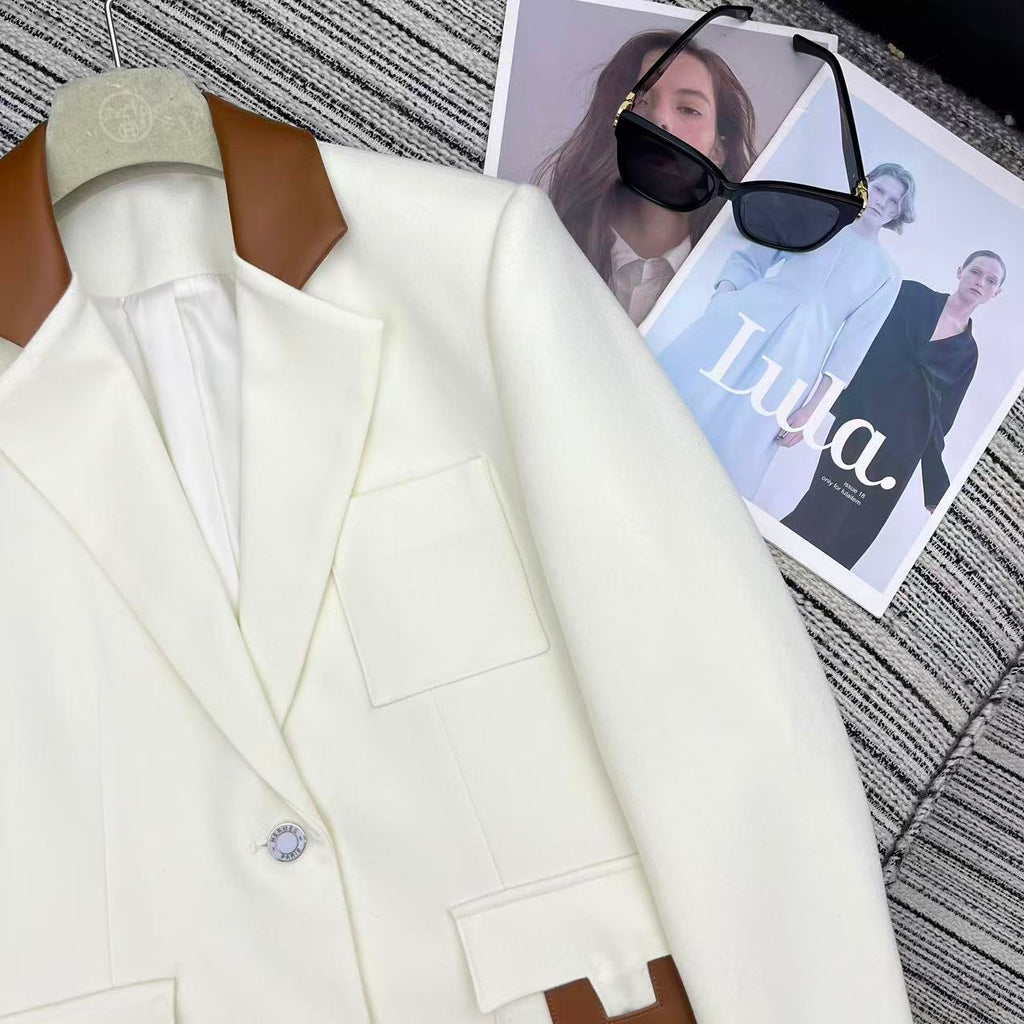 HERMES 25S LAPEL BLAZER 390