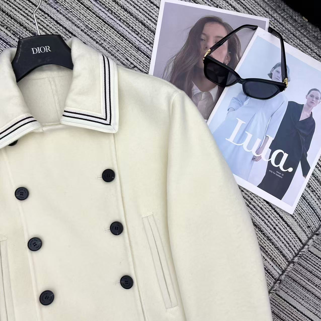 DIOR 25S REVERSIBLE KNIT JACKET 862