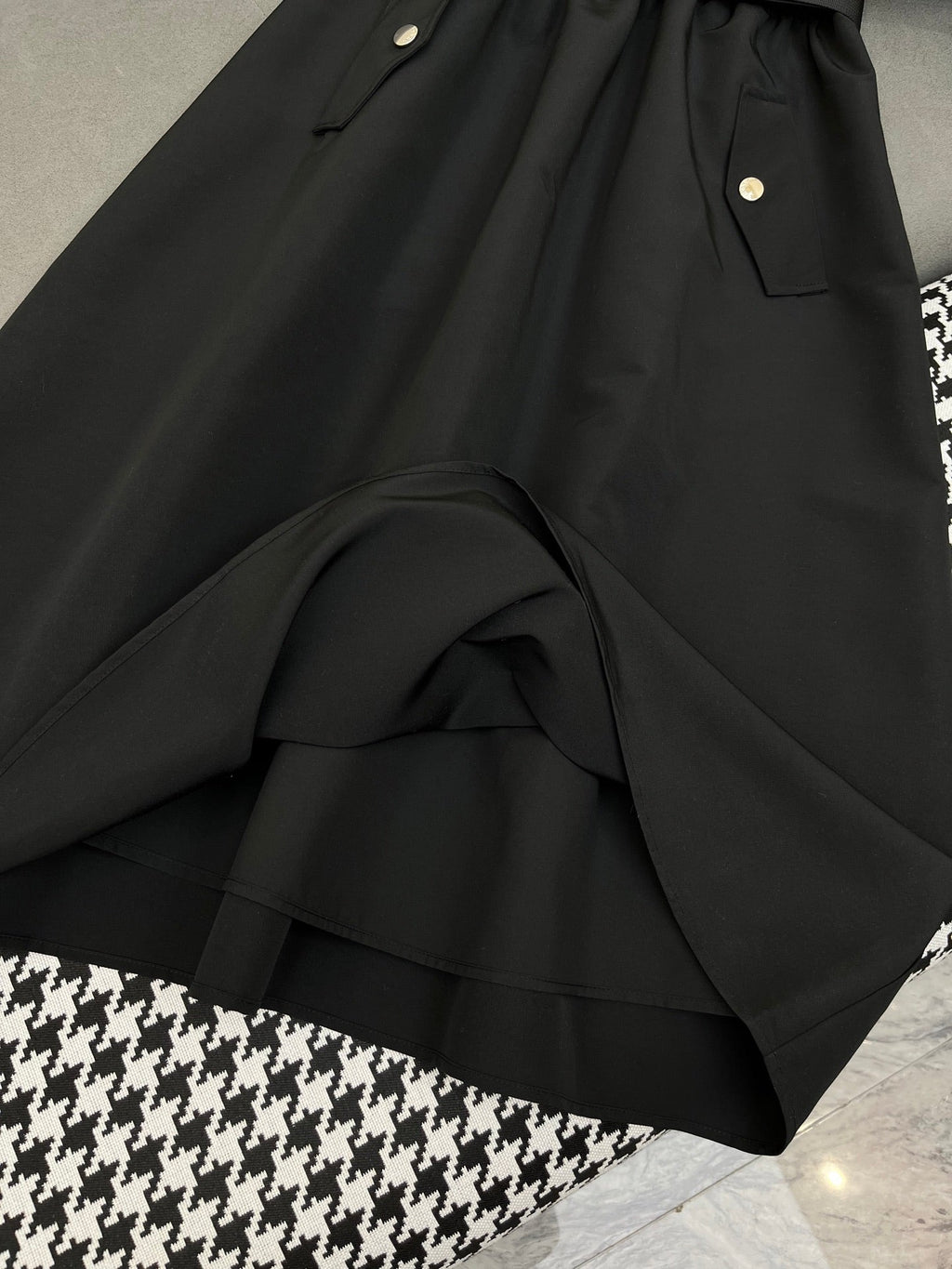 PRADA SHIRT DRESS WITH ZIP-UP COLLAR AND BELT
