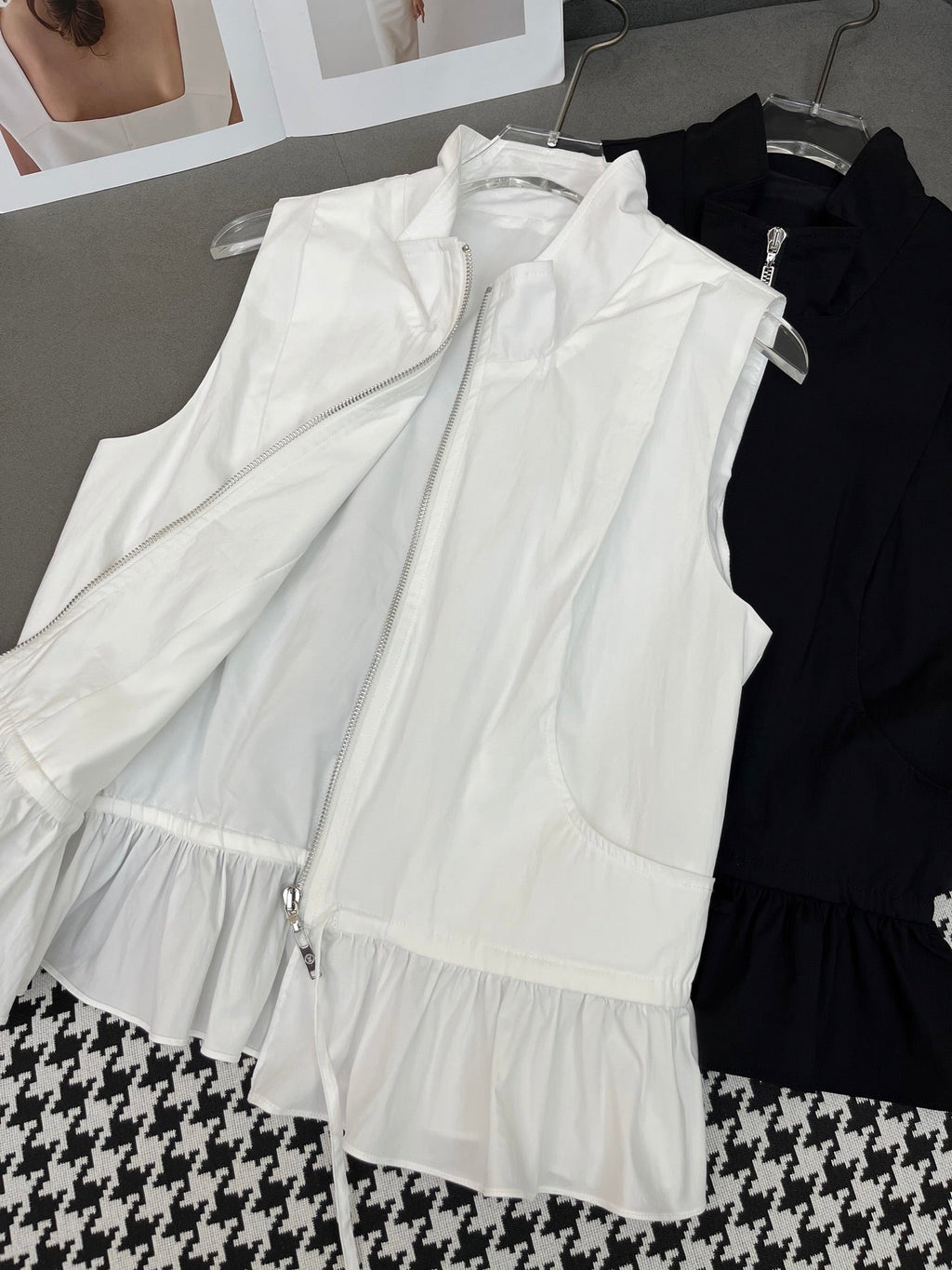 LOUIS VUITTON HIGH-NECK SLEEVELESS TOP WITH ZIP CLOSURE
