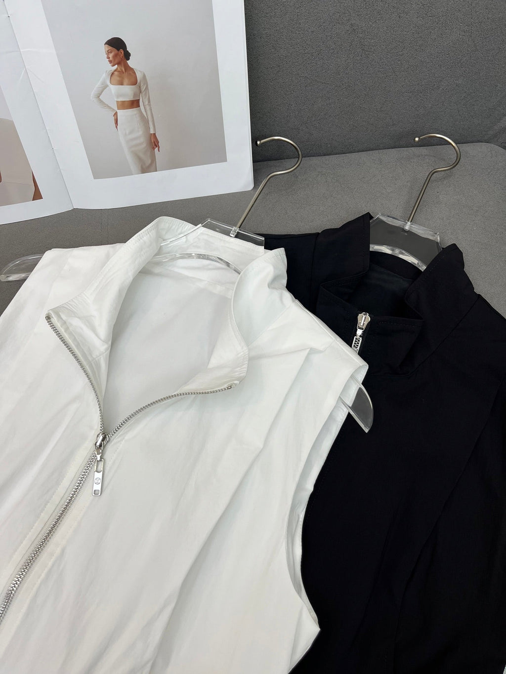 LOUIS VUITTON HIGH-NECK SLEEVELESS TOP WITH ZIP CLOSURE