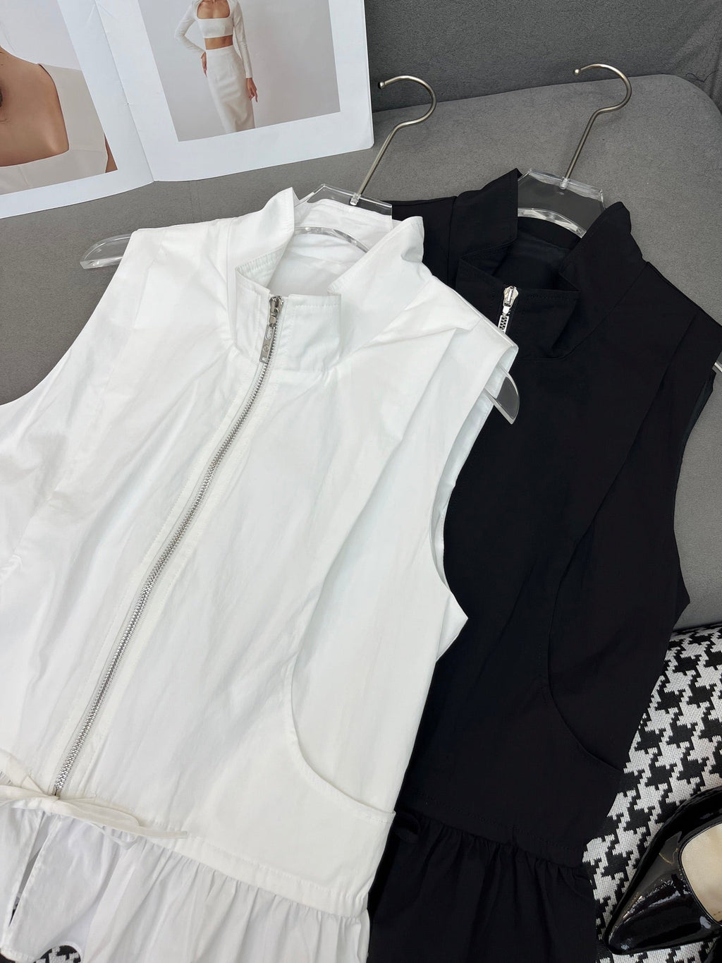 LOUIS VUITTON HIGH-NECK SLEEVELESS TOP WITH ZIP CLOSURE