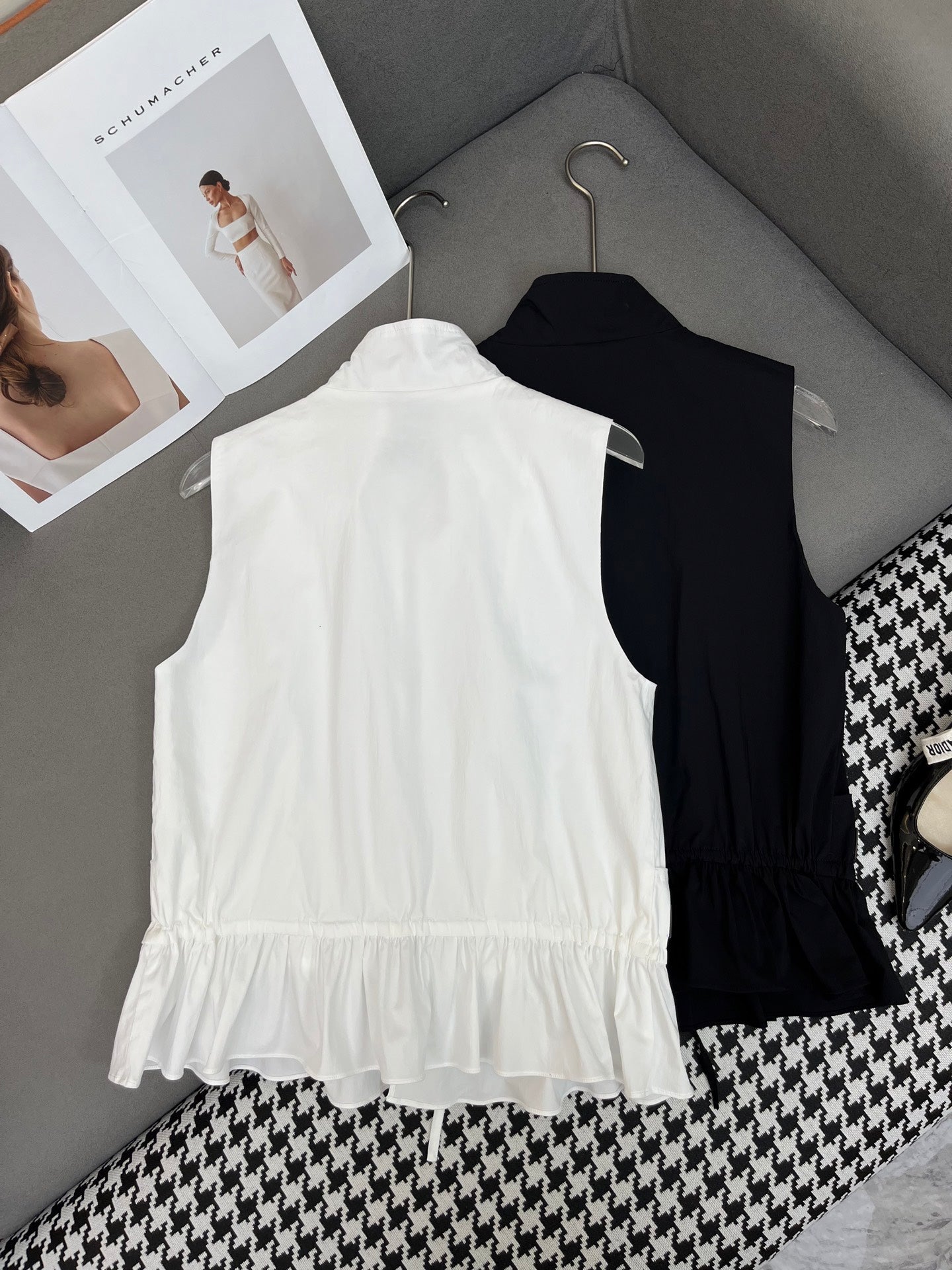 LOUIS VUITTON HIGH-NECK SLEEVELESS TOP WITH ZIP CLOSURE