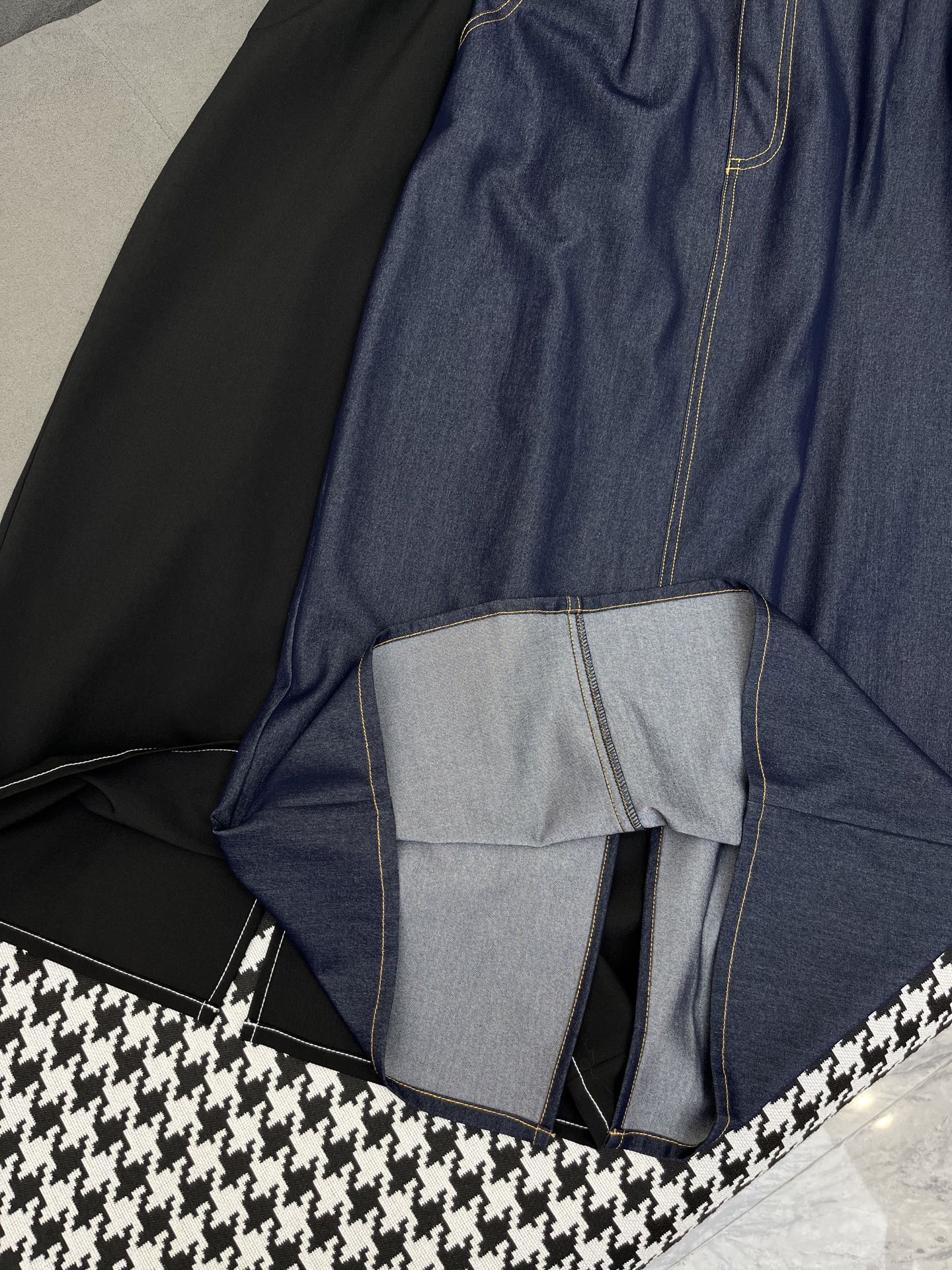 GUCCI LONG SHIRT DRESS IN PAPER DENIM