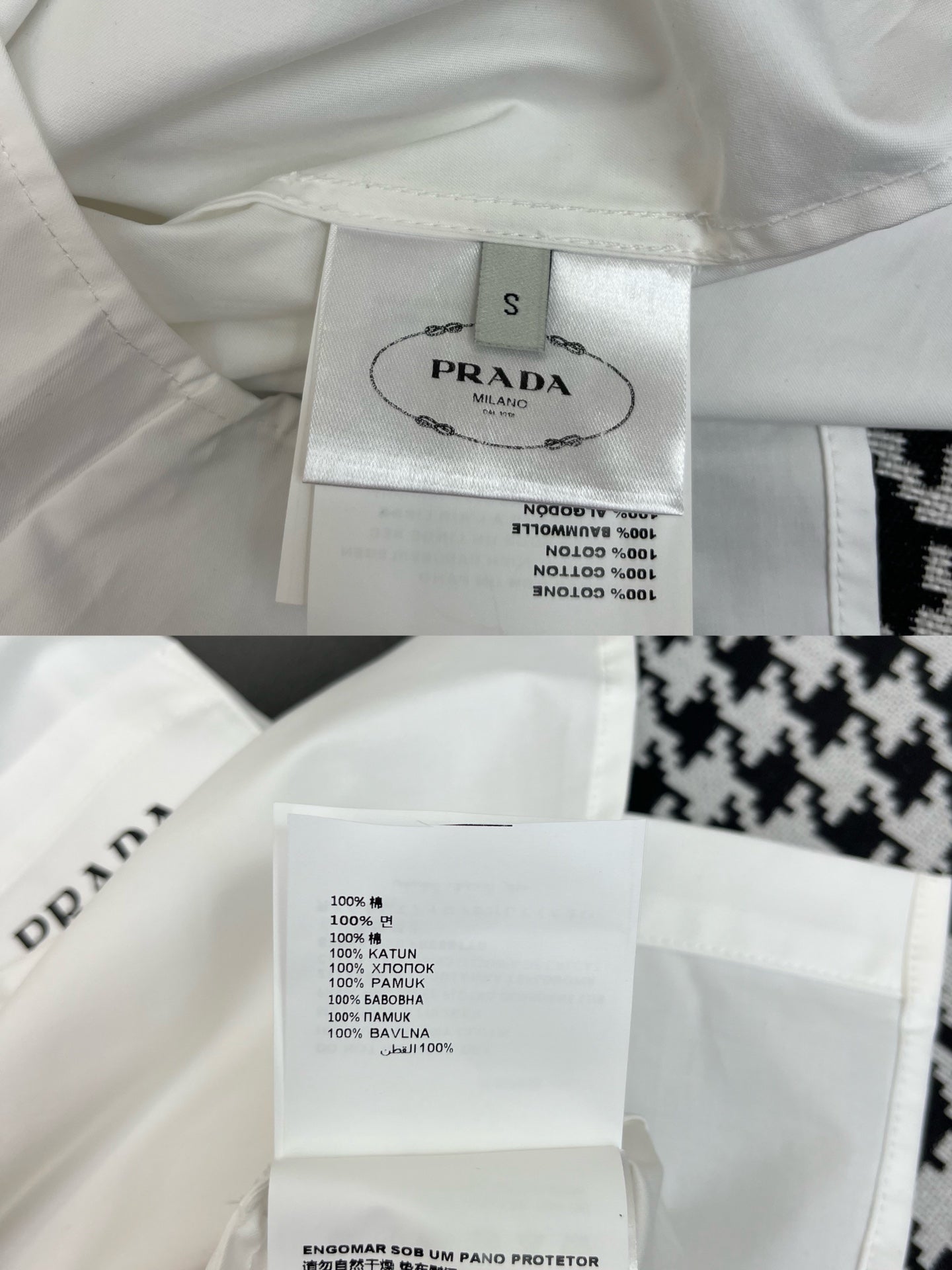 PRADA WHITE SLEEVELESS BUTTON-UP SHIRT