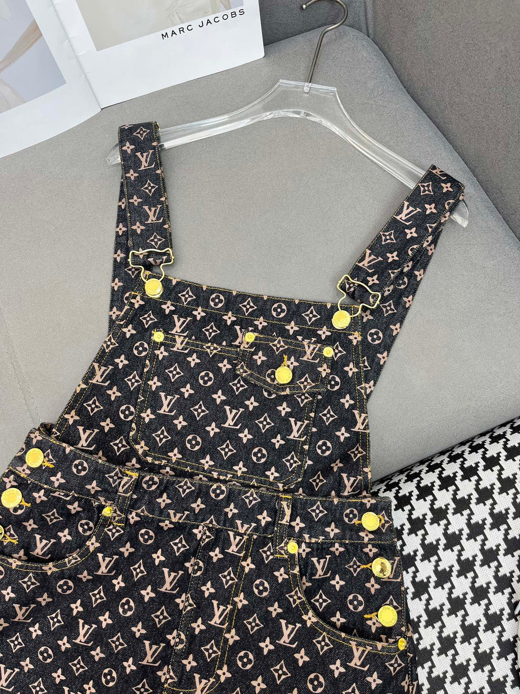LOUIS VUITTON LV NEW DENIM OVERALL DRESS 269064
