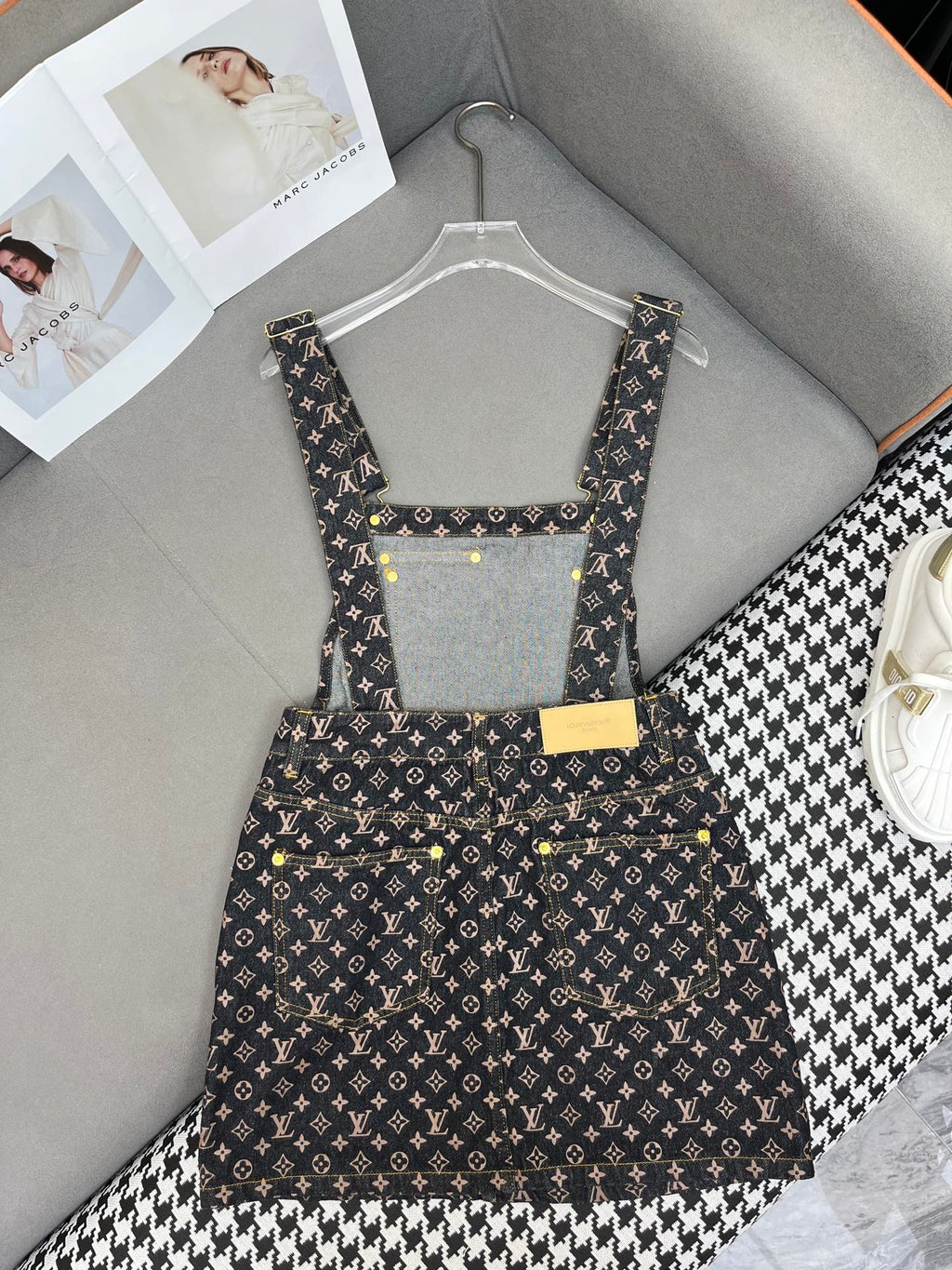 LOUIS VUITTON LV NEW DENIM OVERALL DRESS 269064