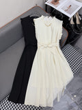 LOUIS VUITTON LV SLEEVELESS DRESS WITH BELTED WAIST 269125