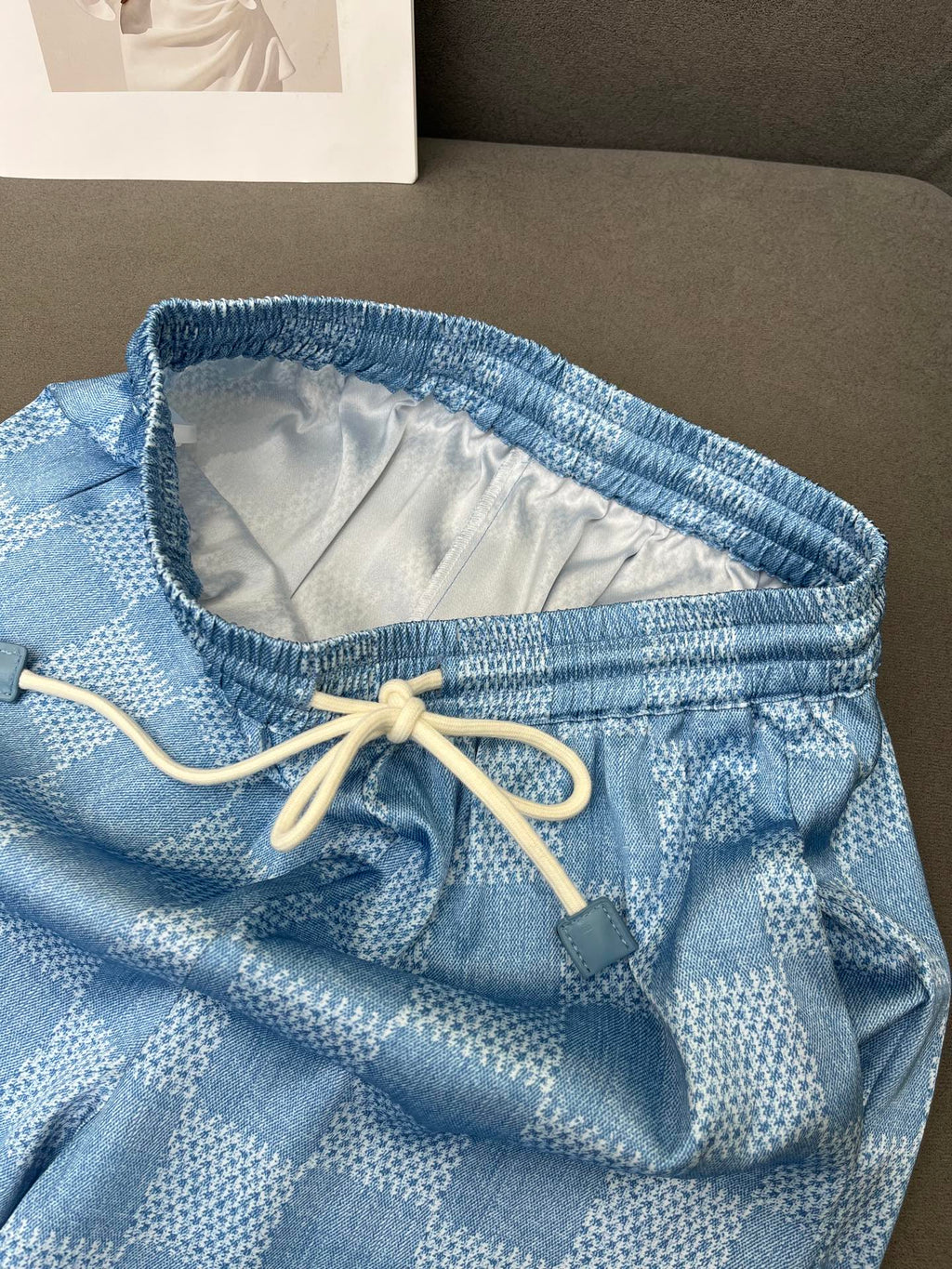 LOUIS VUITTON LV T SHIRT AND WIDE LEG PANTS SET BLUE 25S IN POLYESTER 266642