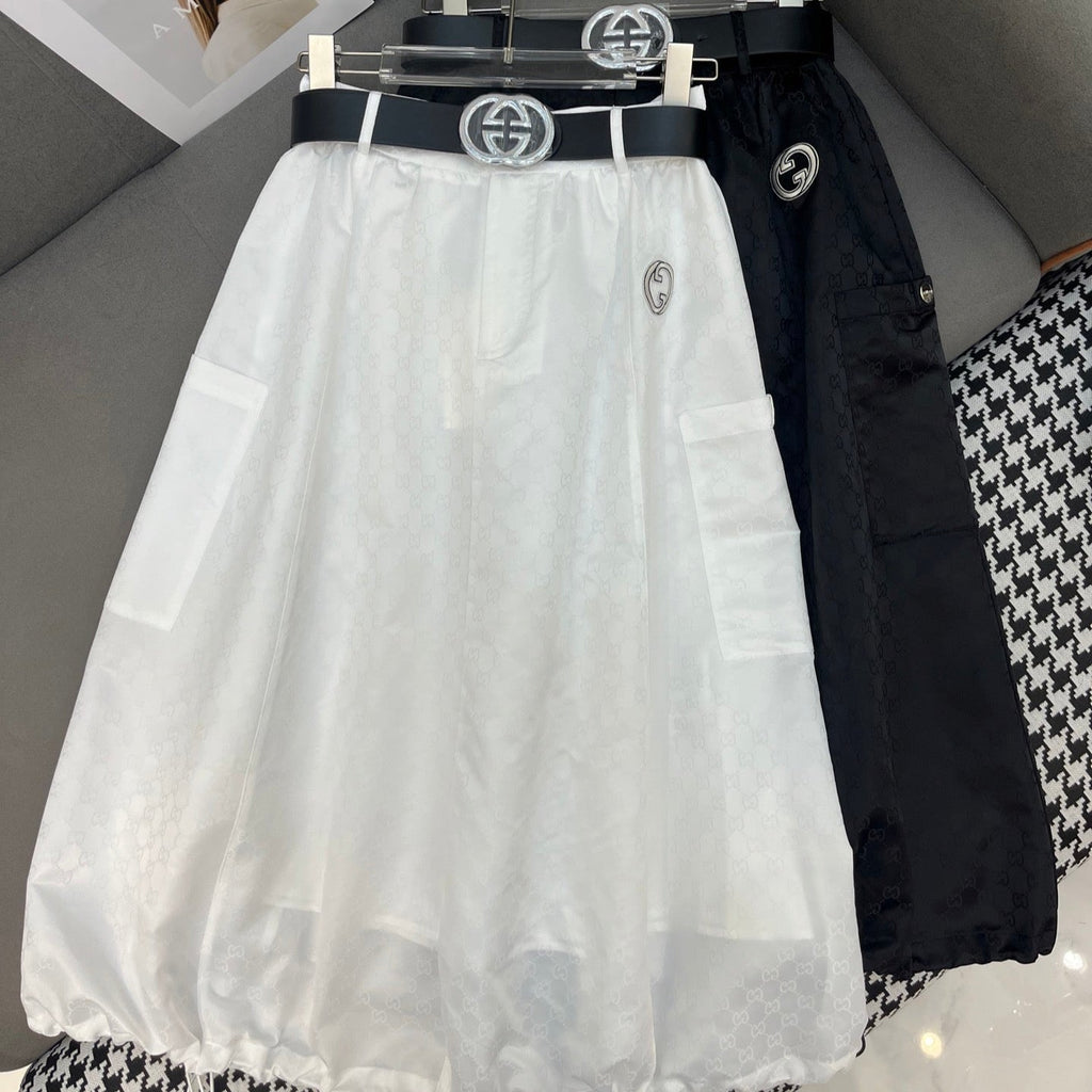 GUCCI NEW STYLE DRESS JACQUARD DOUBLE G HAS A BELT 266712