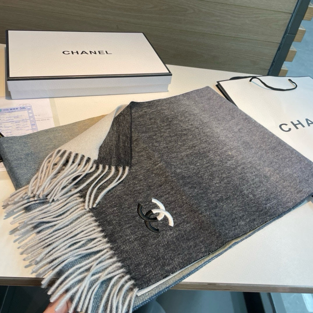 CHANEL SCARF 180 CM IN COLORFUL CASHMERE 387917