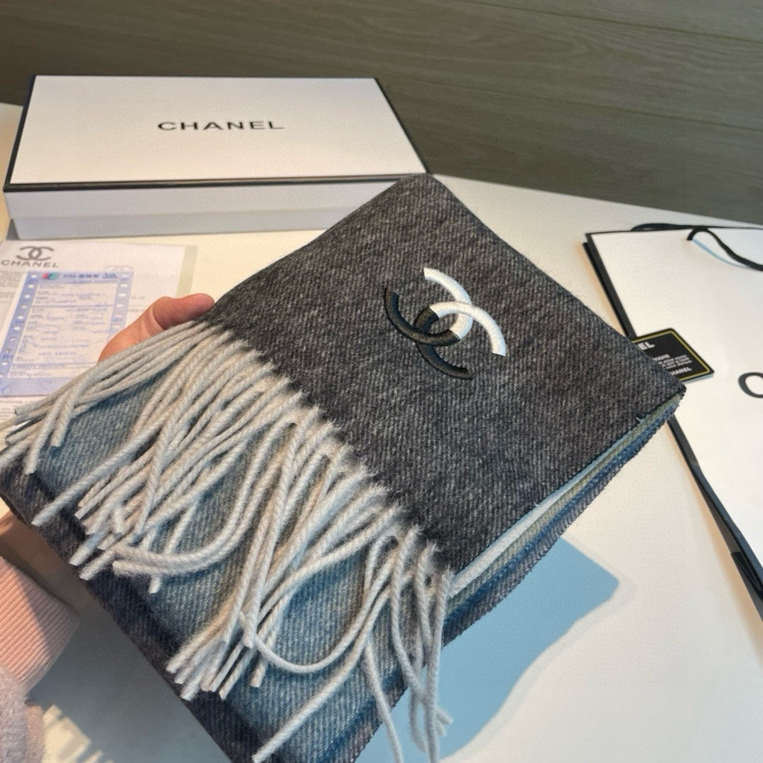 CHANEL SCARF 180 CM IN COLORFUL CASHMERE 387917