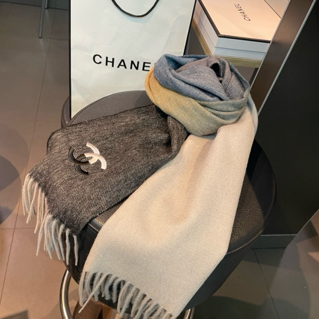 CHANEL SCARF 180 CM IN COLORFUL CASHMERE 387917