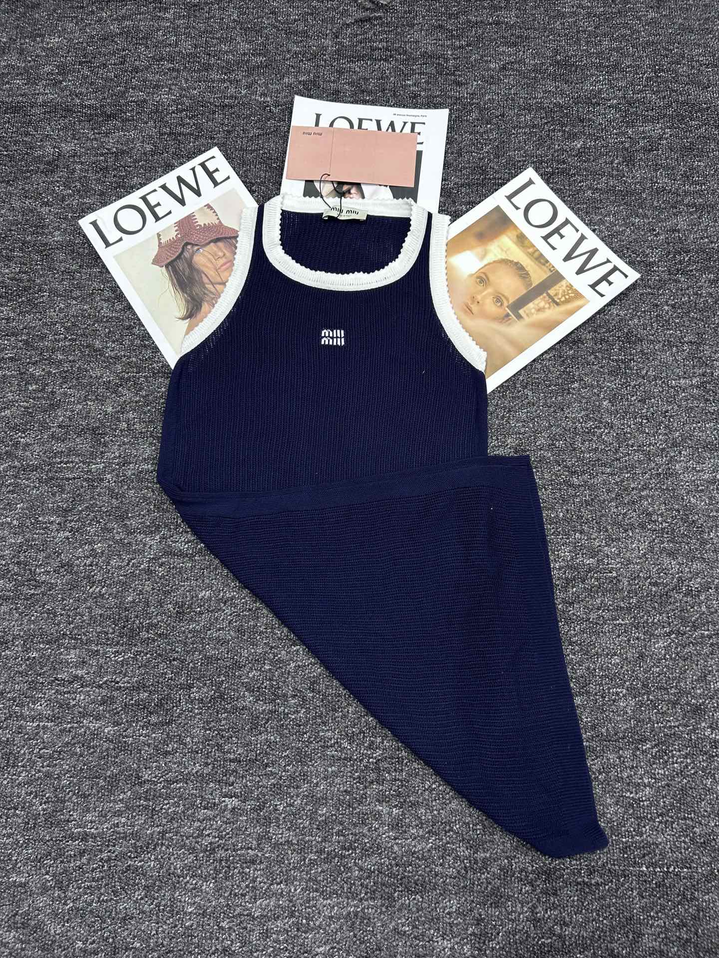 MIUMIU SLEEVELESS KNIT DRESS STYLE 634