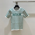 DIOR 25S STRIPED SHORT-SLEEVE T-SHIRT 671