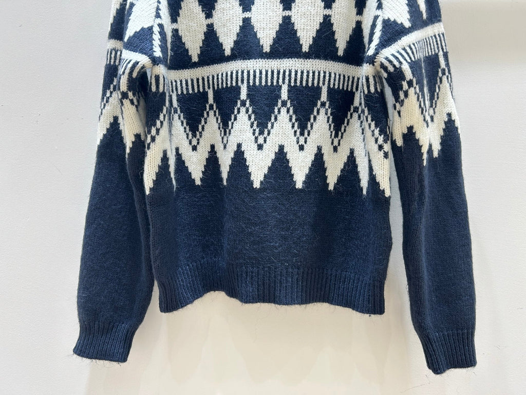 DIOR 25S PATTERNED TURTLENECK SWEATER 718