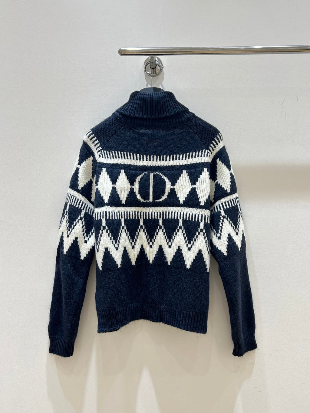 DIOR 25S PATTERNED TURTLENECK SWEATER 718