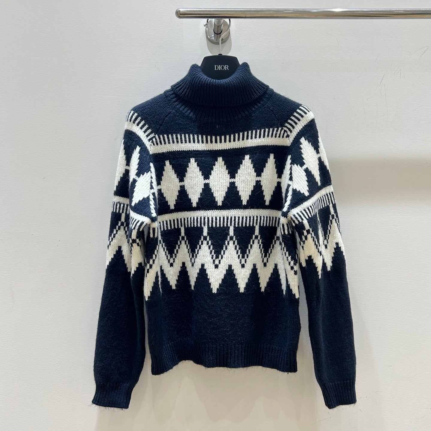DIOR 25S PATTERNED TURTLENECK SWEATER 718