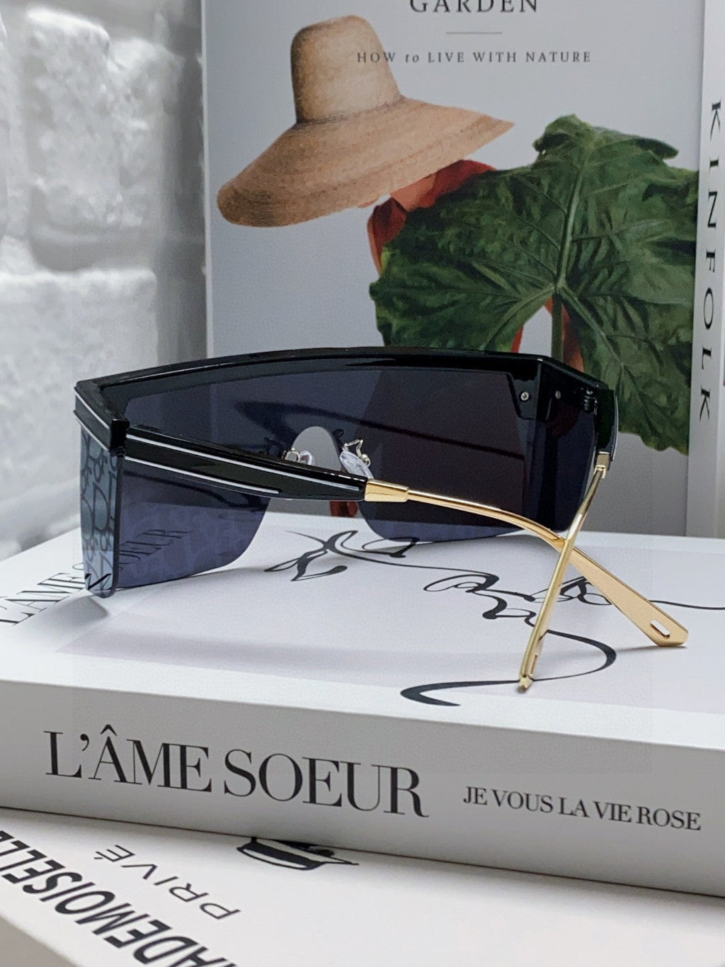 DIOR OBLIQUE SUNGLASS CLUB M1U IN BLACK ACETATE