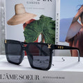 LOUIS VUITTON SQUARE SUNGLASS 581370 IN BLACK ACETATE