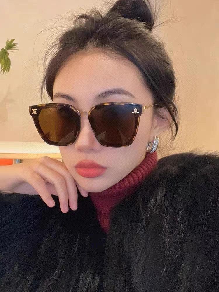 CELINE TRIOMPHE SUNGLASSES 548590 IN HAVANA ACETATE