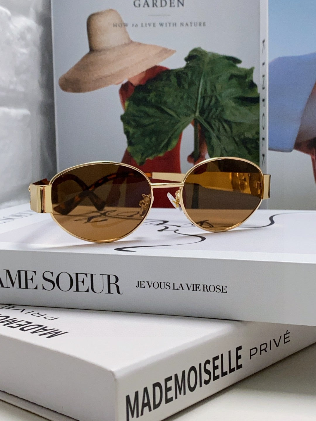 CELINE TRIOMPHE SUNGLASSES 548597 IN METAL
