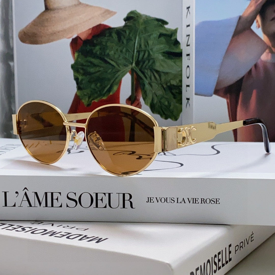 CELINE TRIOMPHE SUNGLASSES 548597 IN METAL