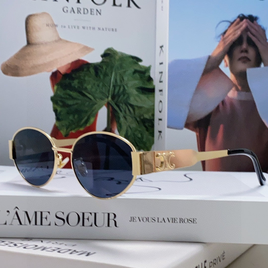 CELINE TRIOMPHE SUNGLASSES 548598 IN METAL