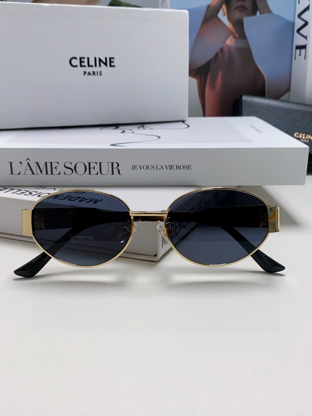 CELINE TRIOMPHE SUNGLASSES 548598 IN METAL