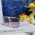 DIOR MONTAIGNE SUNGLASS 560859 IN BEIGE ACETATE PINK SMOKE LENSES