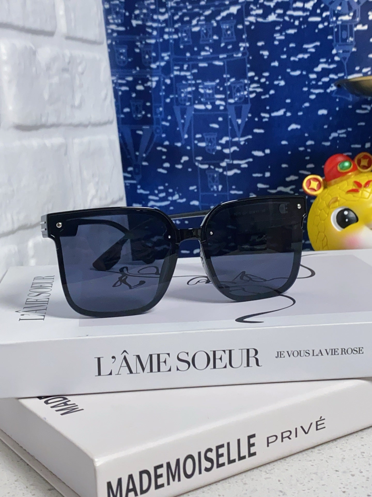 DIOR MONTAIGNE SUNGLASS 560862 IN BLACK ACETATE