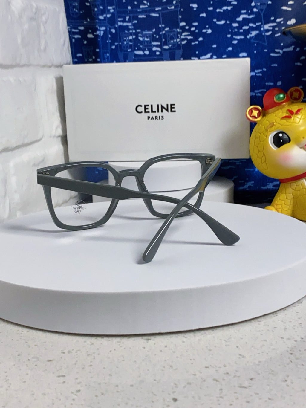 CELINE TRIOMPHE SUNGLASSES 563253 IN GREY ACETATE