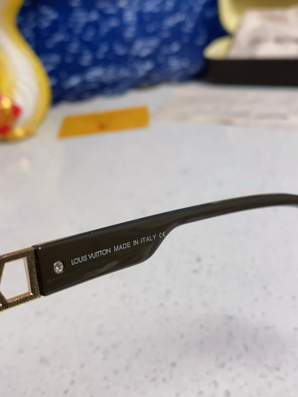 LOUIS VUITTON CAT EYE SUNGLASSES 567468 IN BROWN CLEAR ACETATE