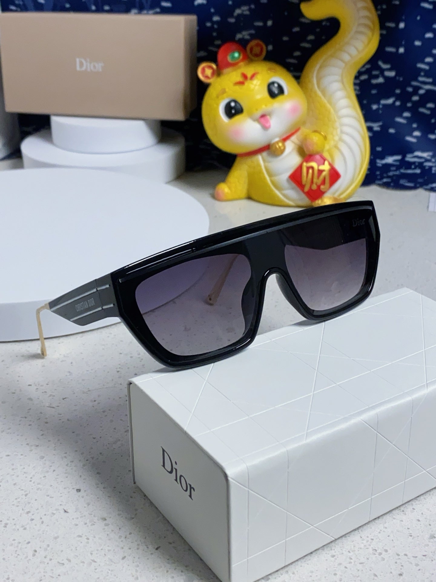 DIOR MONTAIGNE SUNGLASS CLUB M7U IN BLACK ACETATE