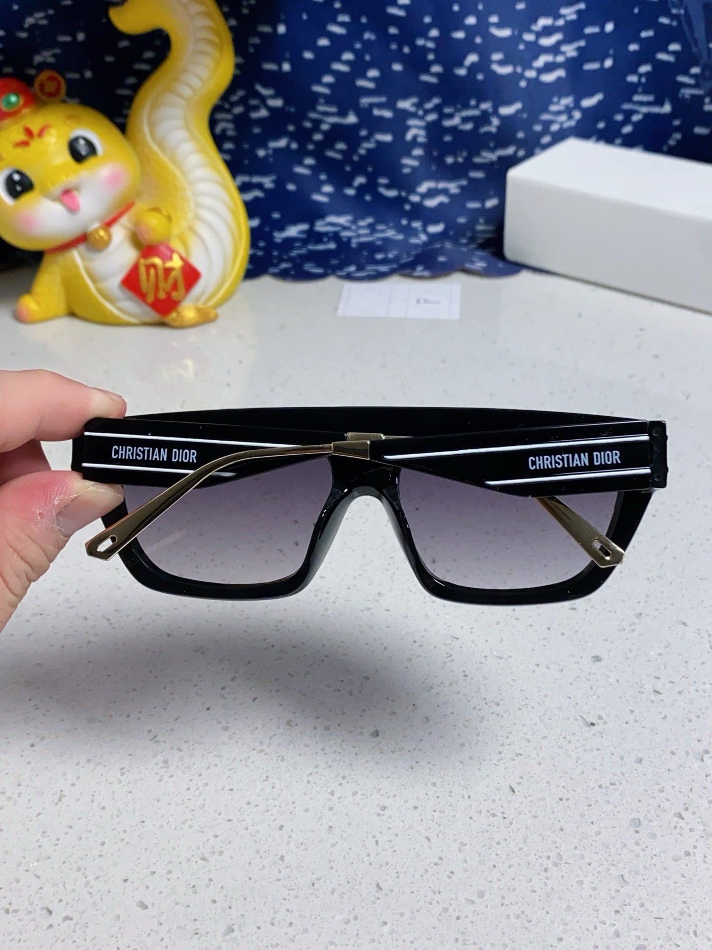 DIOR MONTAIGNE SUNGLASS CLUB M7U IN BLACK ACETATE