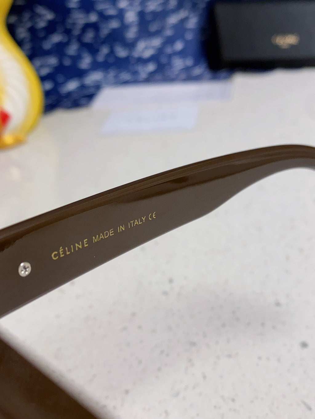 CELINE TRIOMPHE SUNGLASS 533219 IN CARAMEL ACETATE