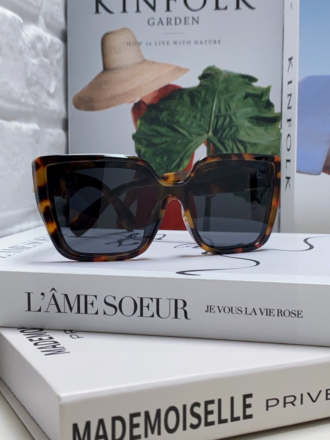 DIOR LADY 95.22 S2F SUNGLASS 571585 IN HAVANA ACETATE GREY LENSES