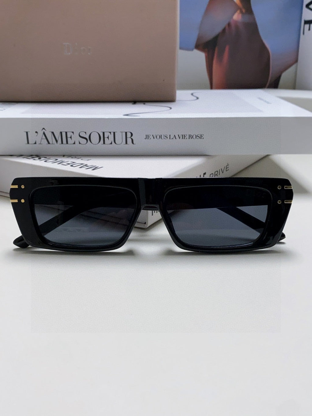 DIOR SIGNATURE SUNGLASS 571588 IN BLACK ACETATE