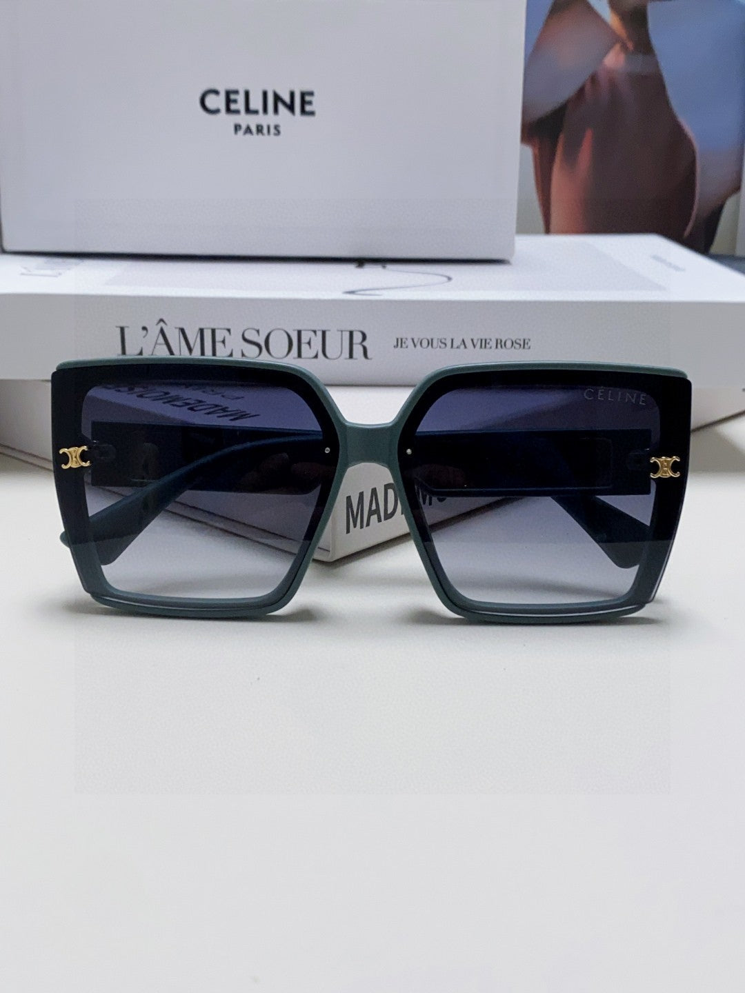 CELINE TRIOMPHE SUNGLASSES 573253 IN BABY BLUE ACETATE