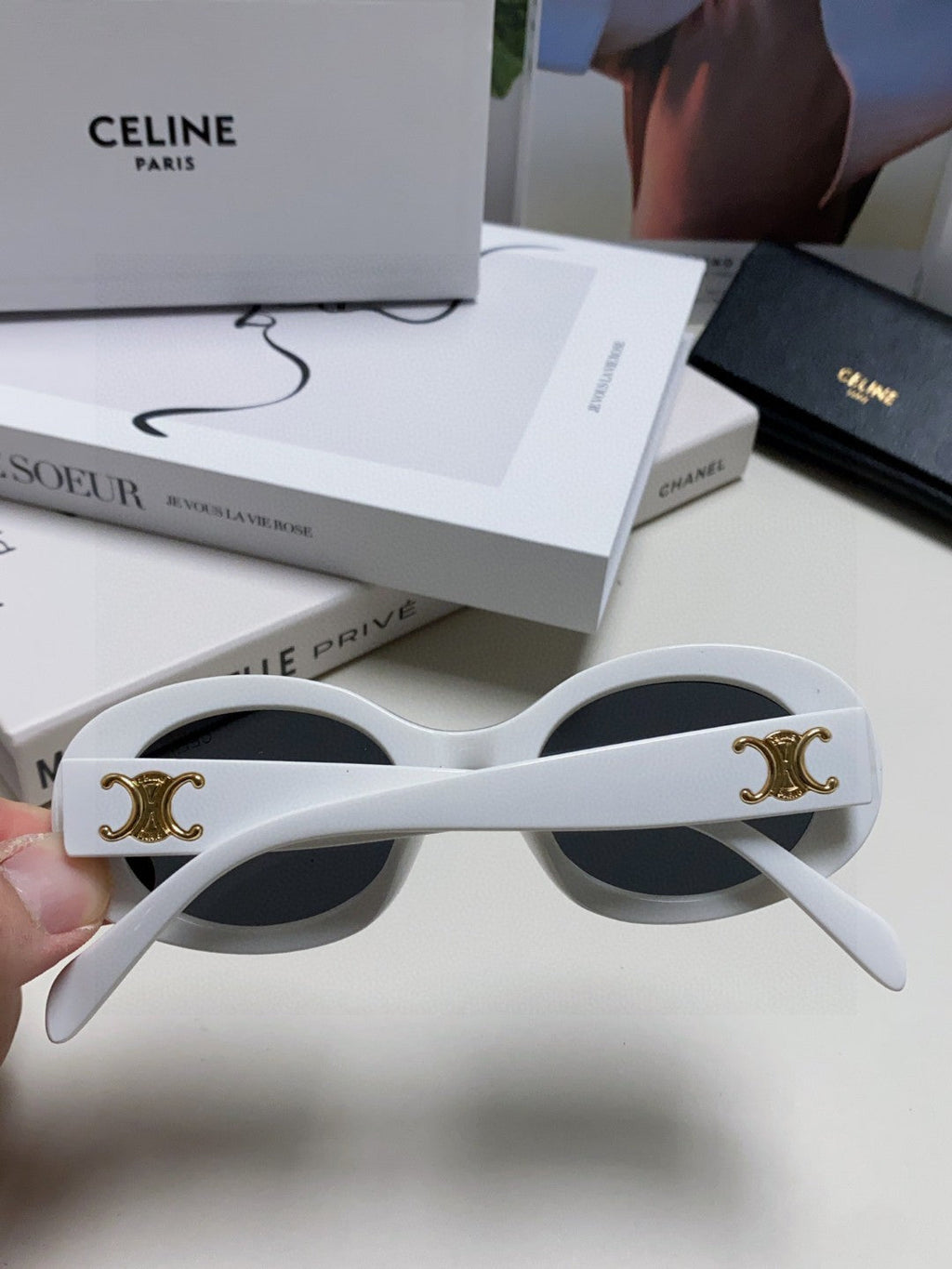 CELINE TRIOMPHE SUNGLASSES CL40194 IN ACETATE