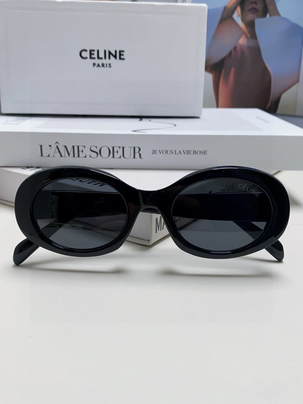 CELINE TRIOMPHE SUNGLASSES CL40194 IN ACETATE