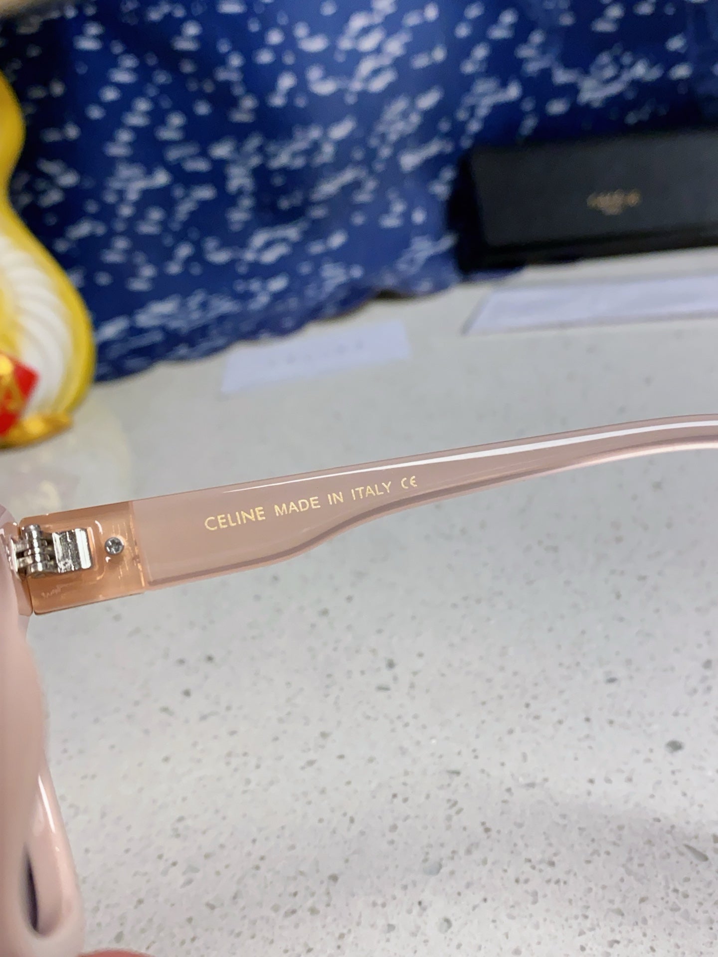 CELINE TRIOMPHE SUNGLASSES 548634 IN PINK ACETATE