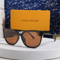 LOUIS VUITTON CAT EYE SUNGLASSES 571647 IN BLACK ACETATE BROWN LENS