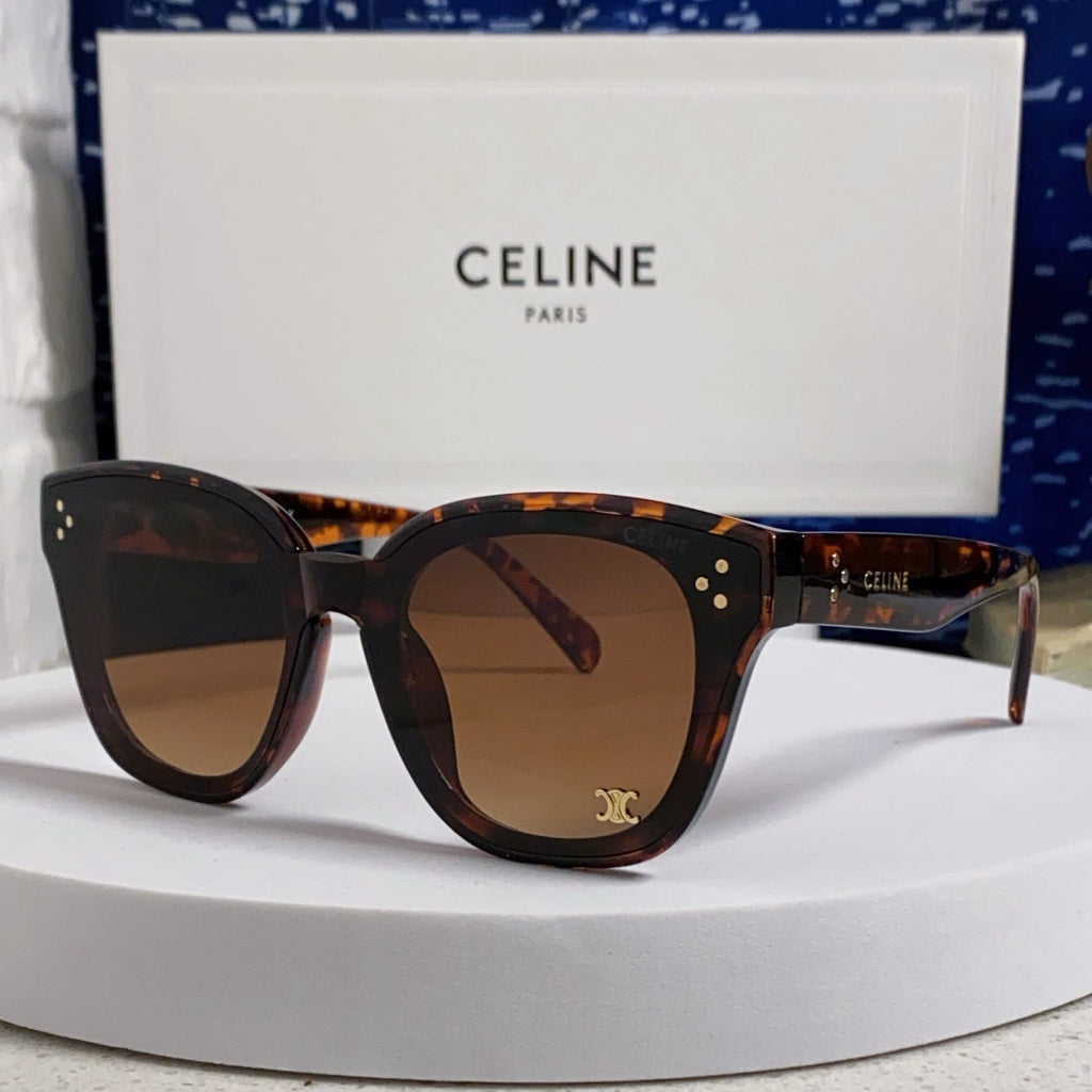 CELINE SQUARE SUNGLASS 575844 IN HAVANA ACETATE