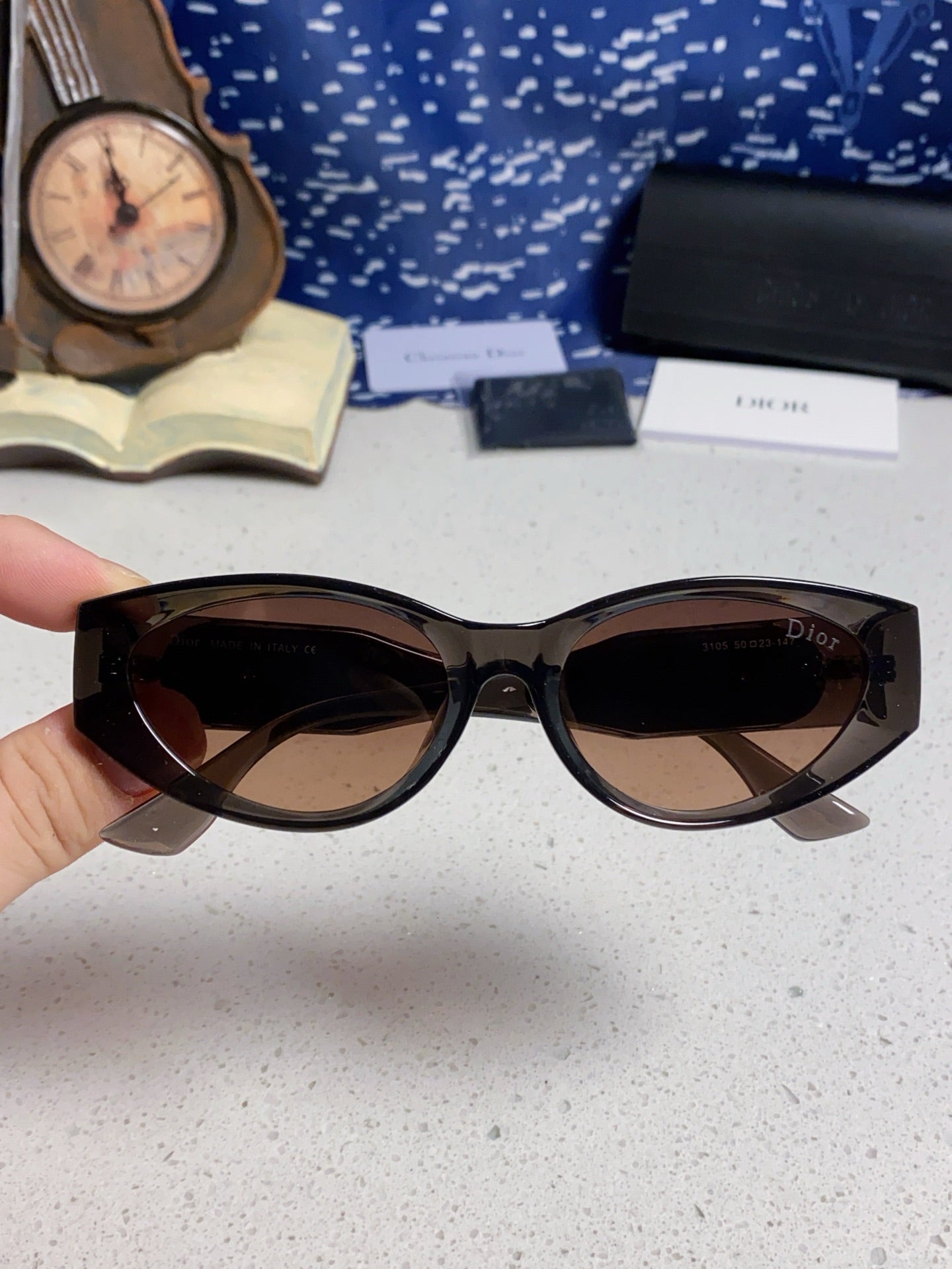 DIOR MONTAIGNE SUNGLASS 578112 IN BROWN ACETATE