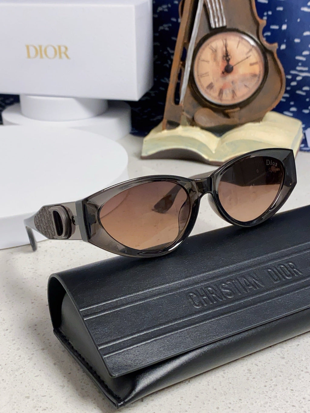 DIOR MONTAIGNE SUNGLASS 578112 IN BROWN ACETATE