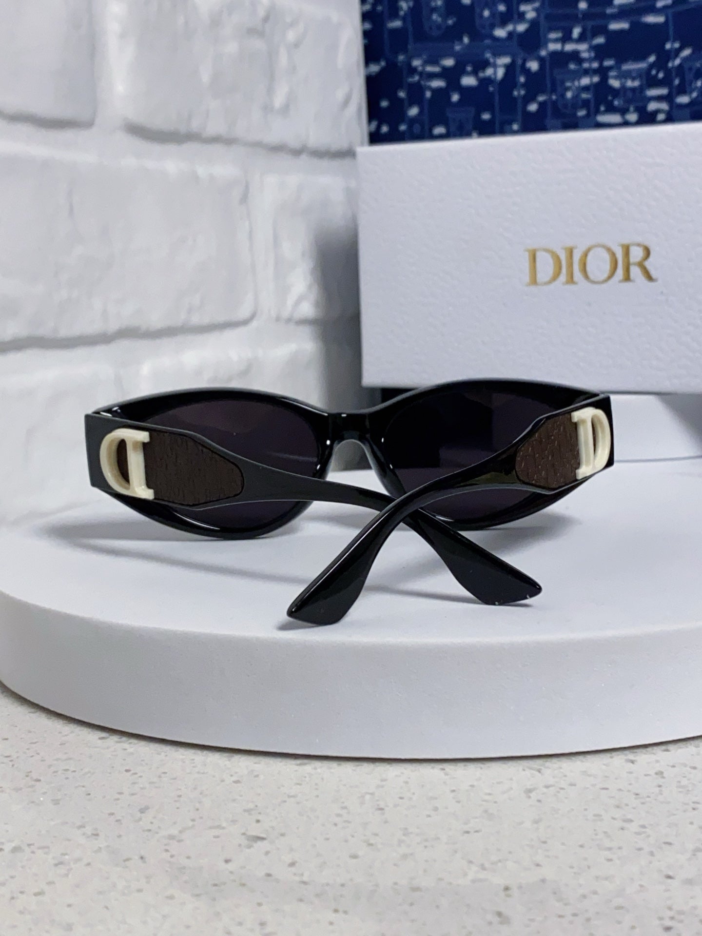 DIOR MONTAIGNE SUNGLASS 578115 IN BLACK ACETATE