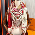 LOUIS VUITTON UP AND AWAY 140 CM SQUARE SILK SCARF COLORFUL 400072